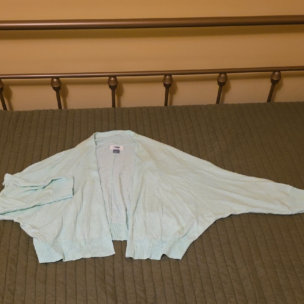 Old Navy Light Blue/Teal Women's Cardigan